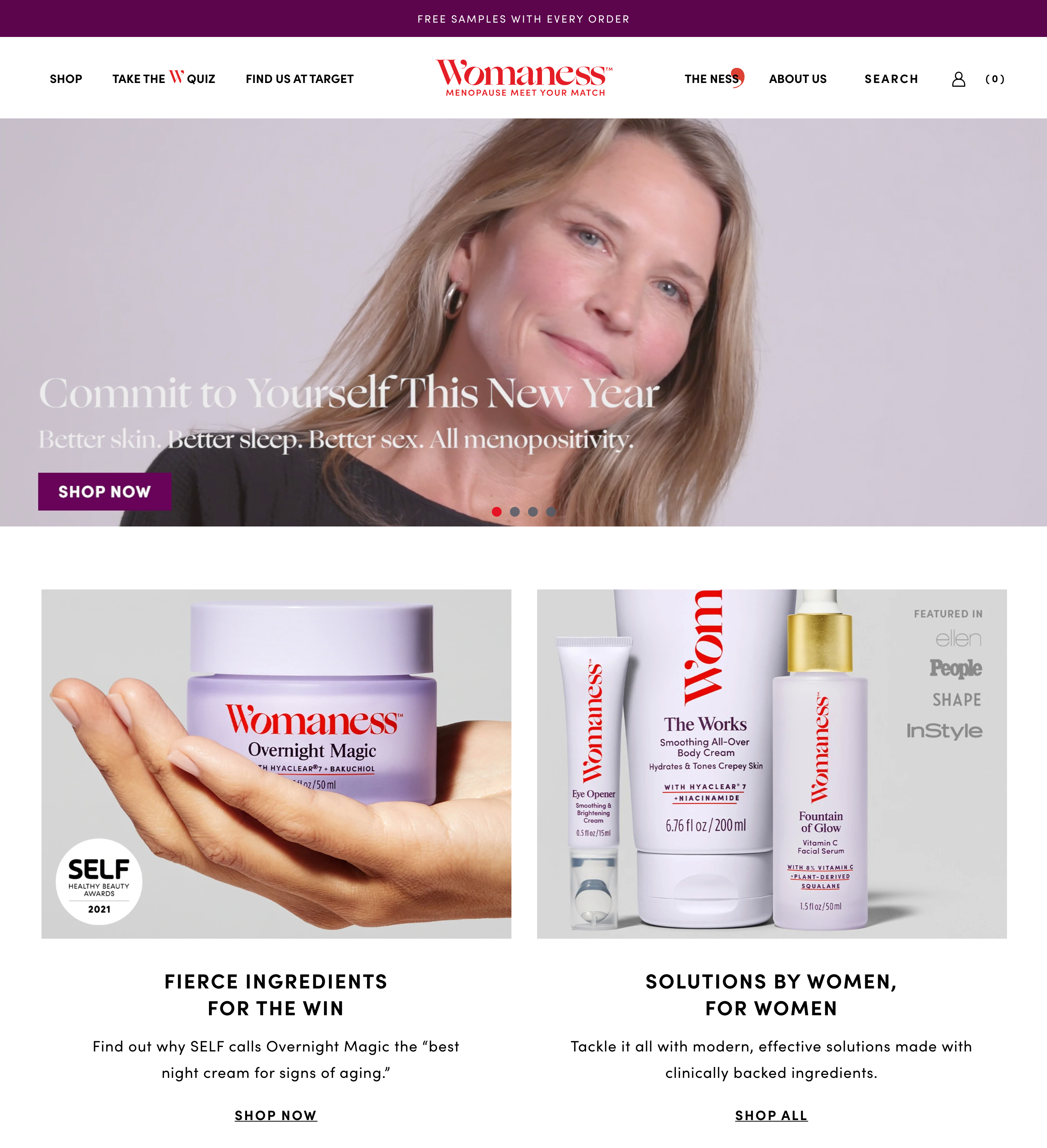 Womaness _ Menopause Wellness, Skin & Bodycare – Shop Womaness