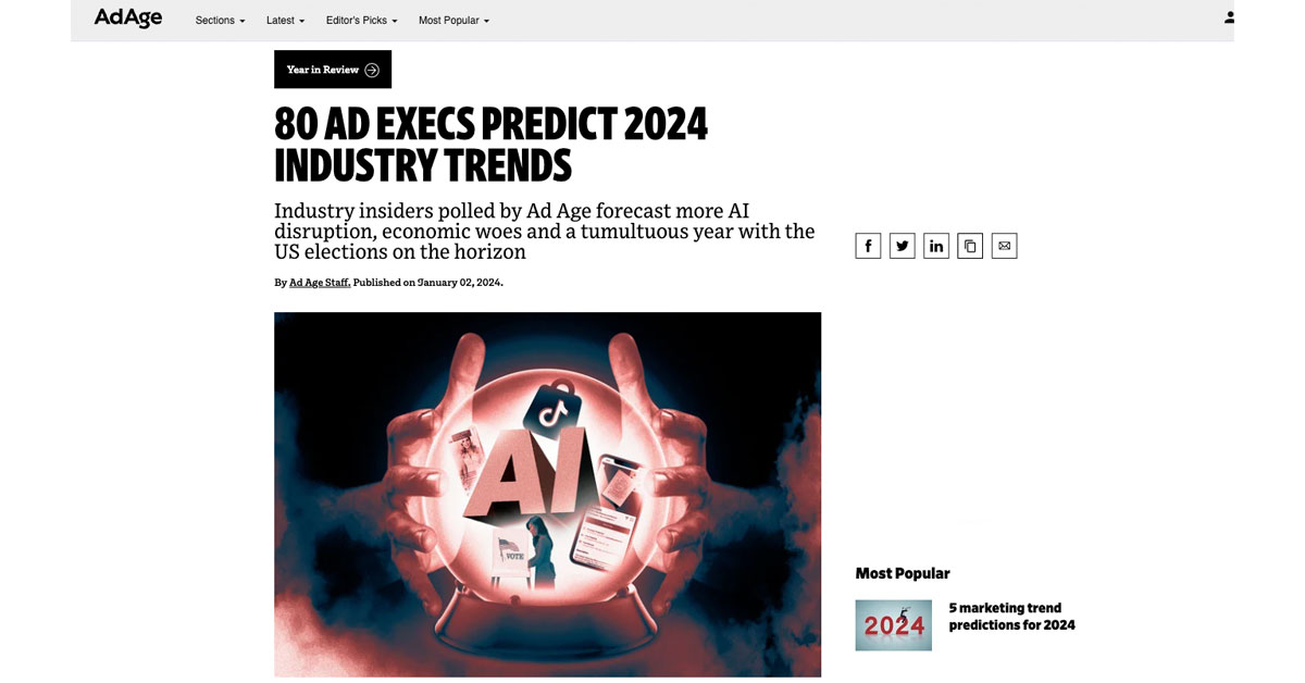 AdAge 2024 Predictions 