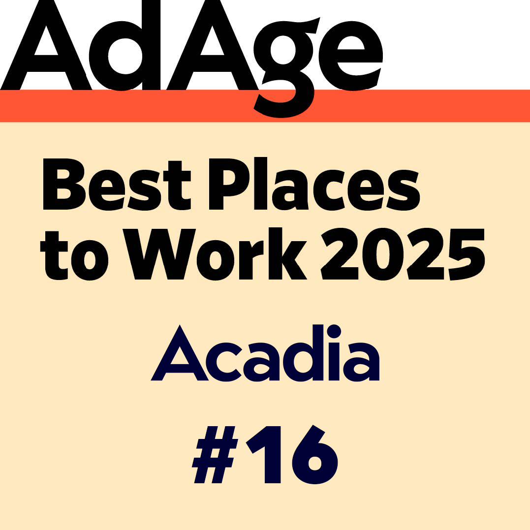 Acadia Recognized as One of Ad Age's Best Places to Work Winners in 2025